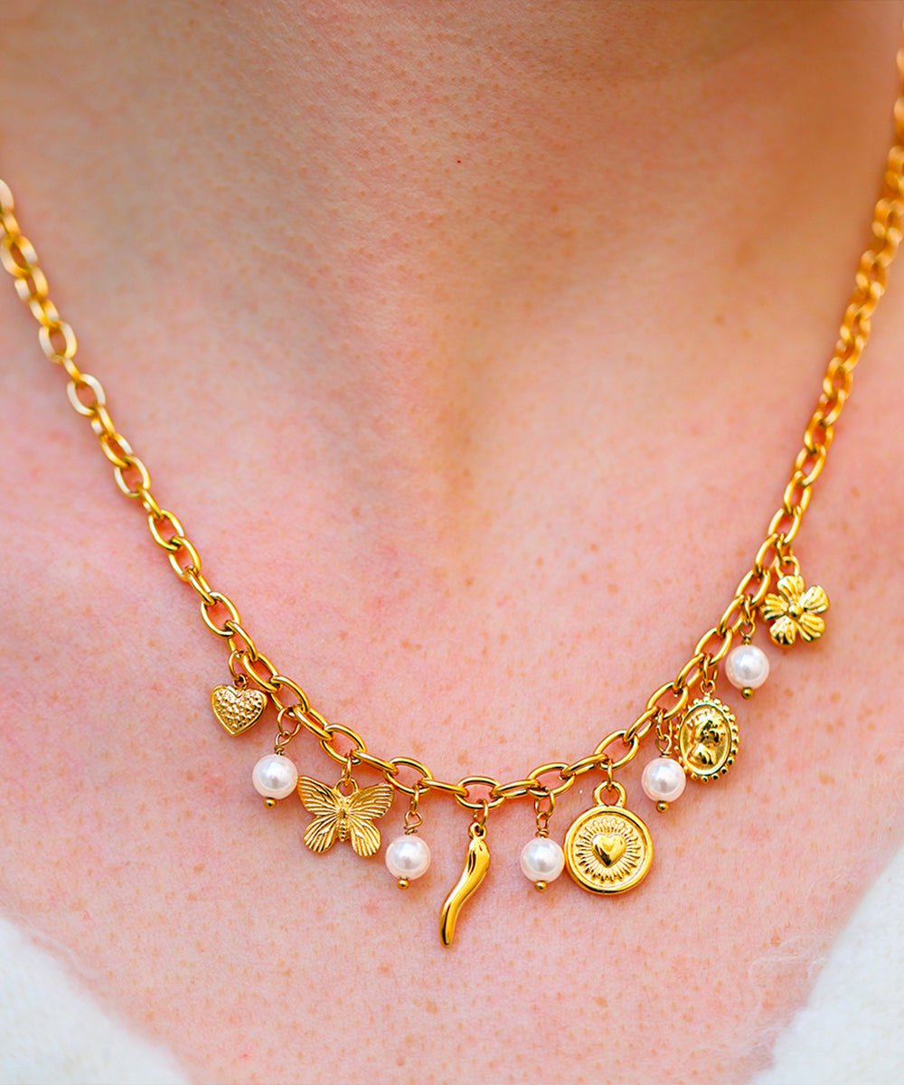 Collier Girl Girl en acier inoxydable - Les Cleias