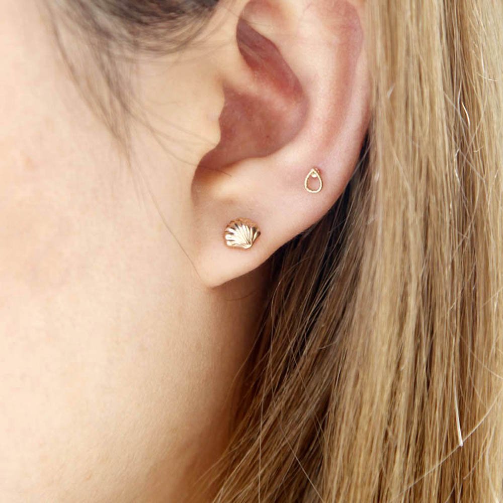 Boucles d'oreilles Jina plaqué or - Les Cleias