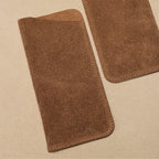 Etui à lunettes Souple en cuir Daim