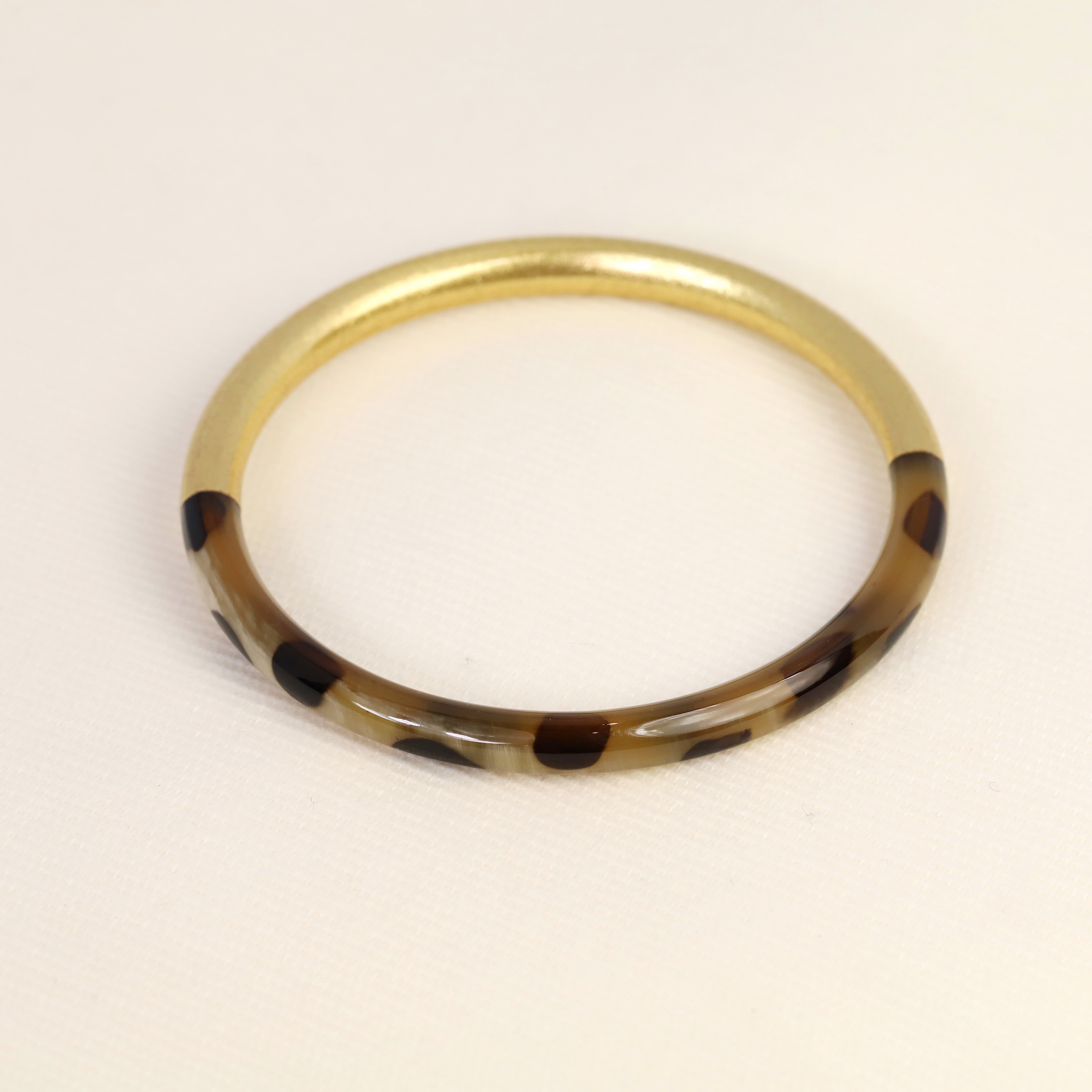 Natural buffalo horn bangle
