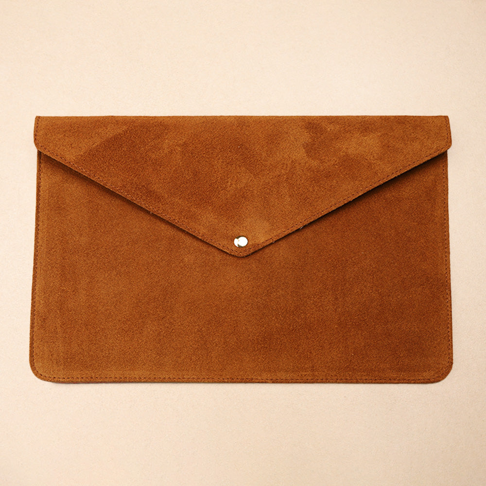 Pochette d’ordinateur Balthazar en Daim