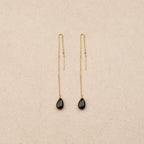 Boucles d’oreilles Alphine Noir