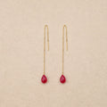 Boucles d’oreilles Alphine Rouge