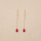 Boucles d’oreilles Alphine Rouge