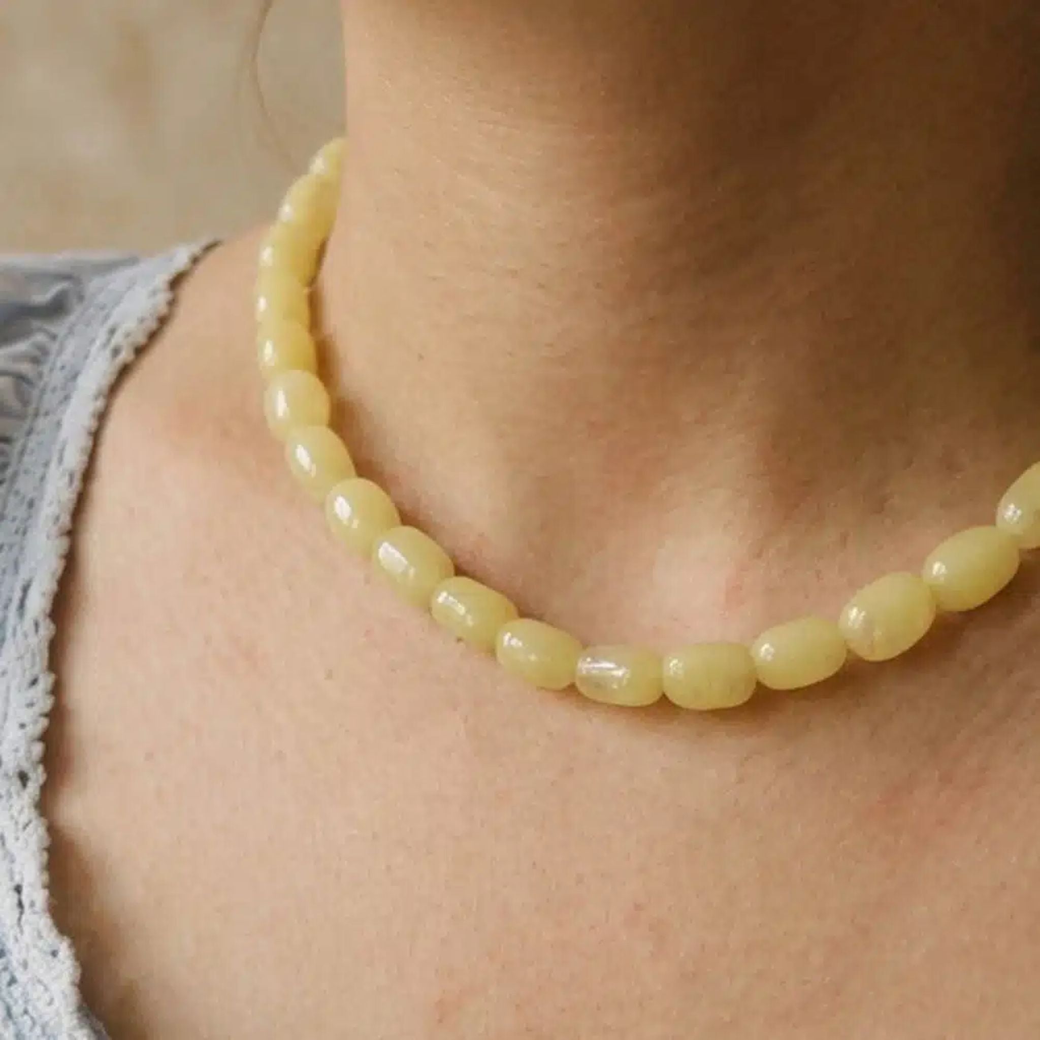 Collier mini Yvette Jaune