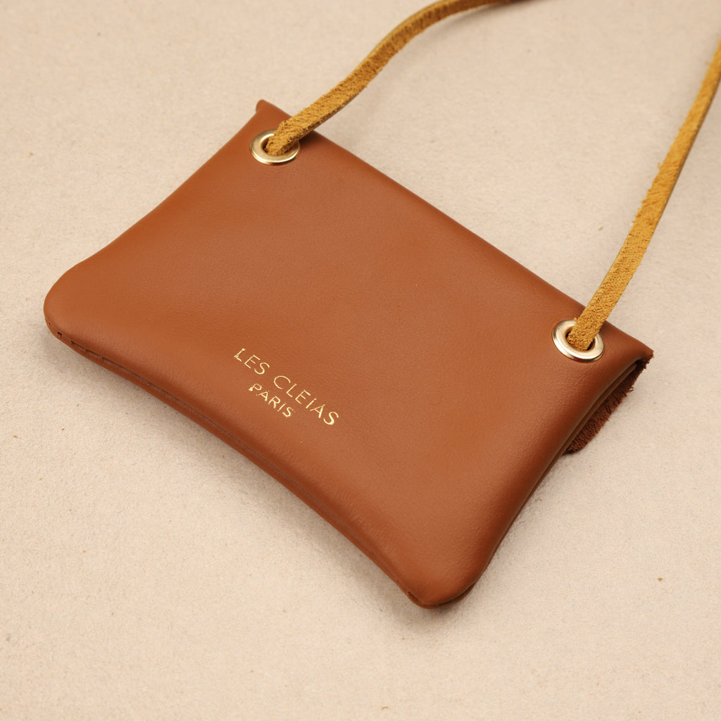 Portefeuille Mini Bandoulière cuir