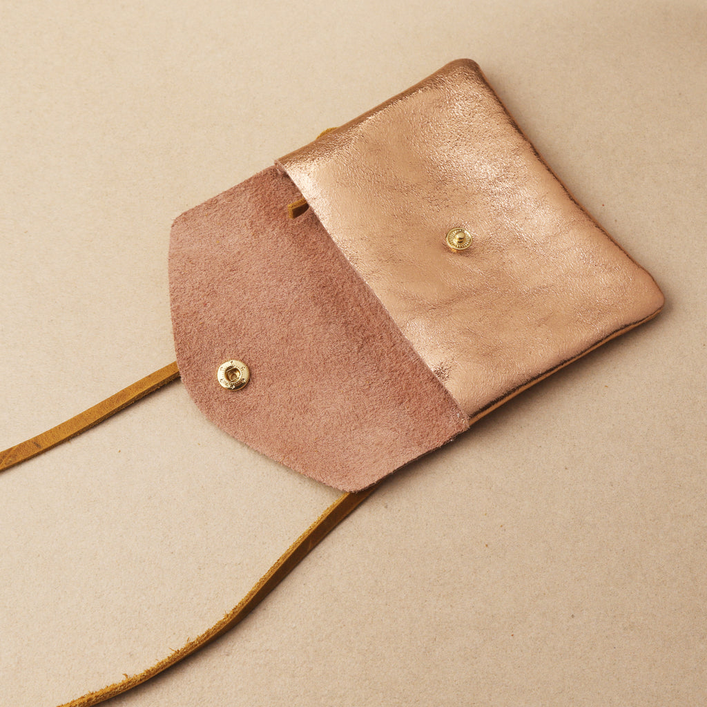 Portefeuille Mini Bandoulière cuir Irisé
