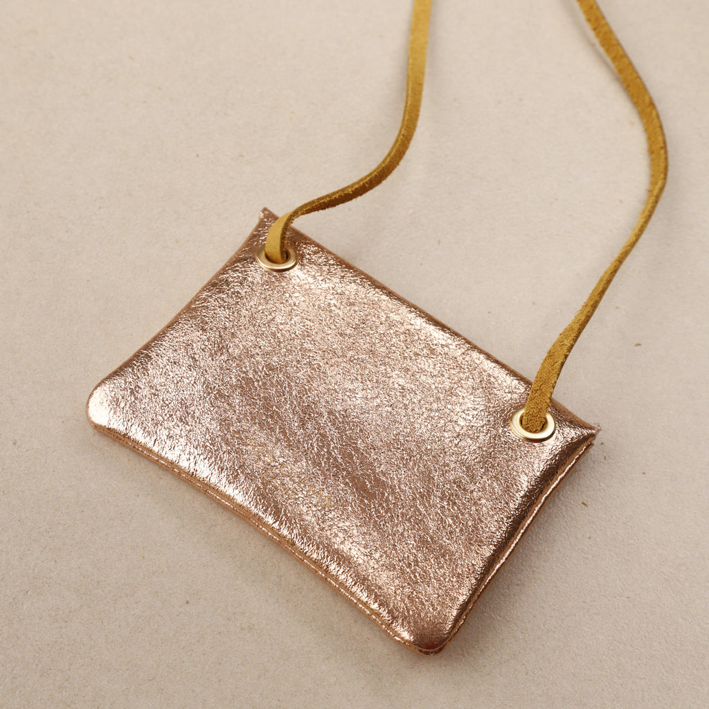 Portefeuille Mini Bandoulière cuir Irisé