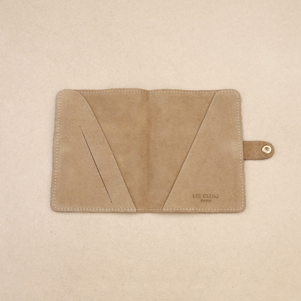 Protège Passeport / Carnet Vith Pression Beige