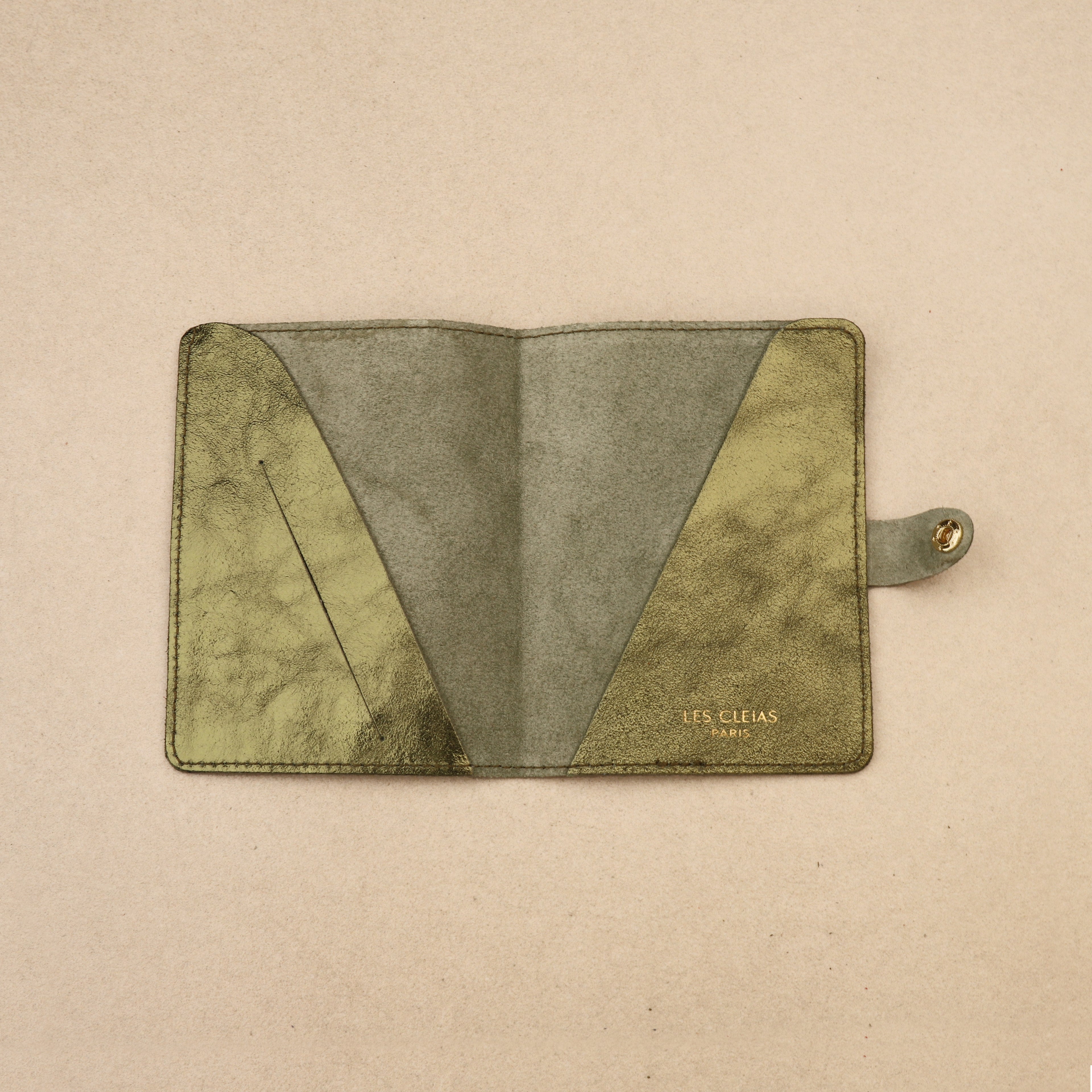 Protège Passeport / Carnet Vith Pression Kaki