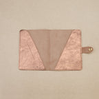 Protège Passeport / Carnet Vith Pression Rose Doré