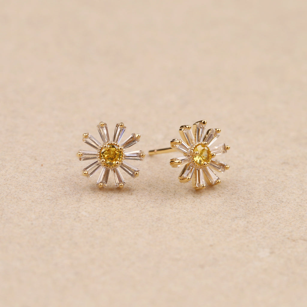 Boucles d'oreilles Heliantha Plaqué Or