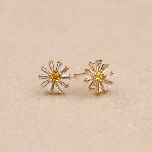 Heliantha Gold Plated Earrings