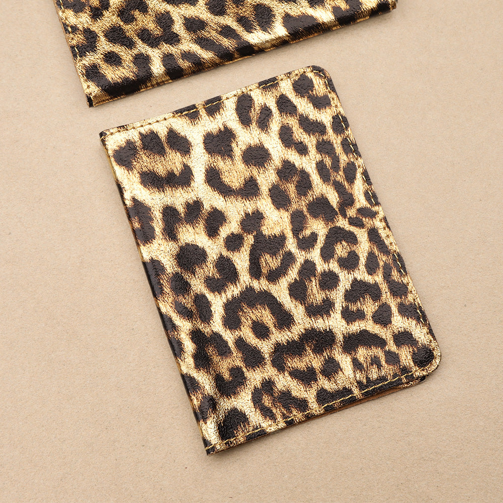 Vith Leopard Leather Passport Holder