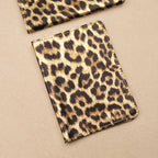 Vith Leopard Leather Passport Holder