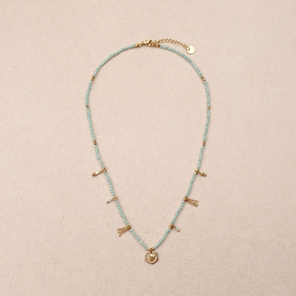 Collier Ysalie Vert d'eau
