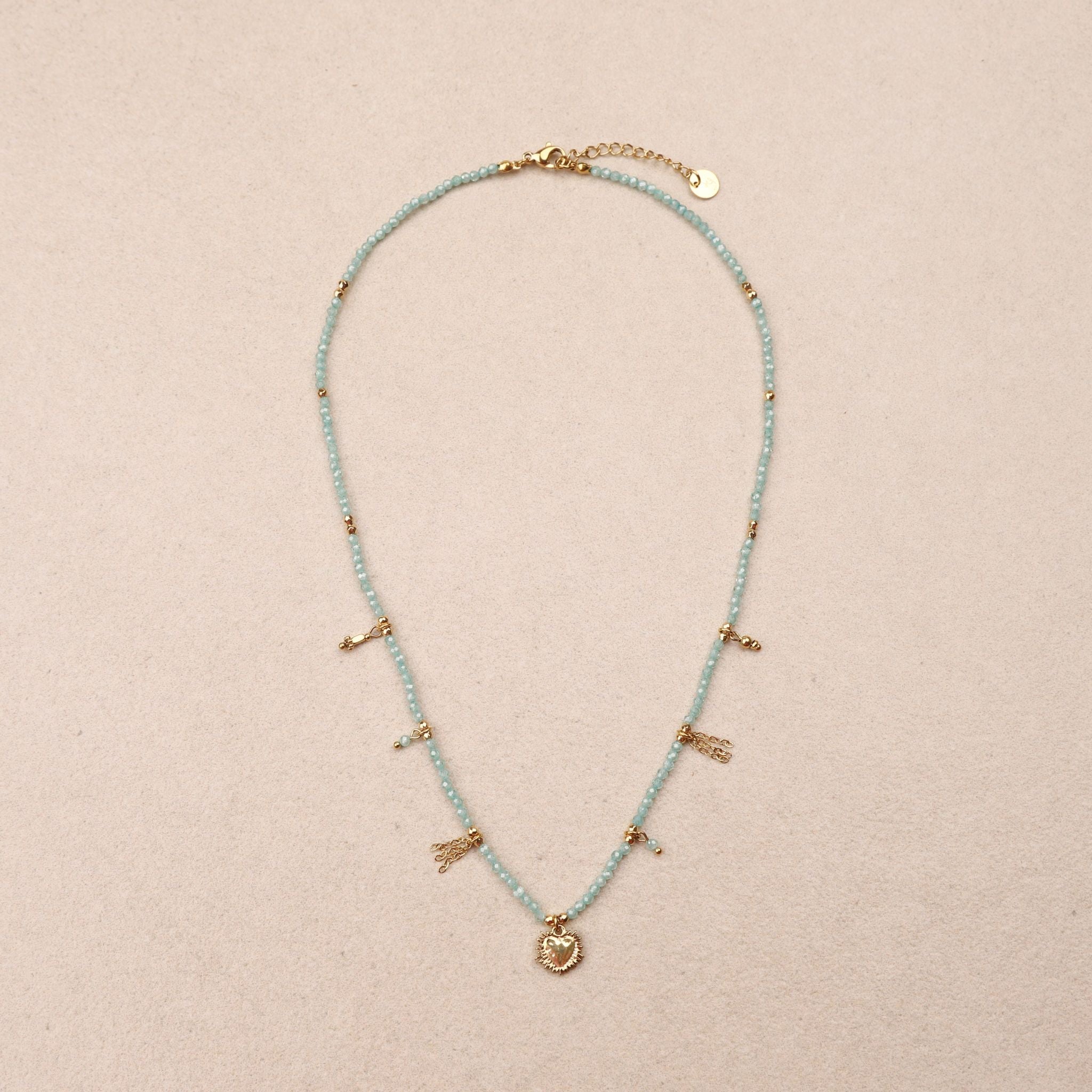 Collier Ysalie Vert d'eau