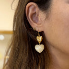 Boucles d’oreilles Élyne Beige