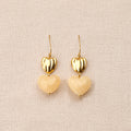 Boucles d’oreilles Élyne Beige