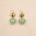 Boucles d’oreilles Élyne Vert d'eau