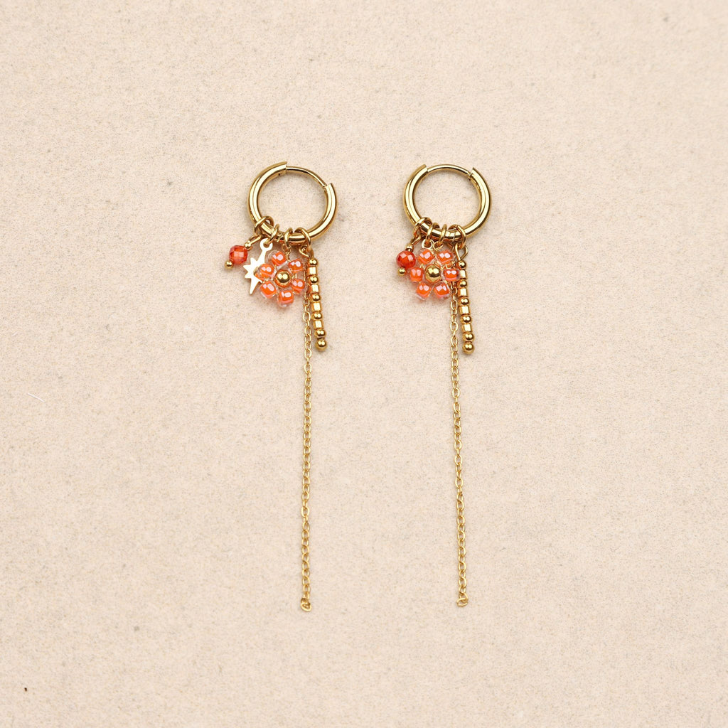Boucles d’oreilles Orana Corail