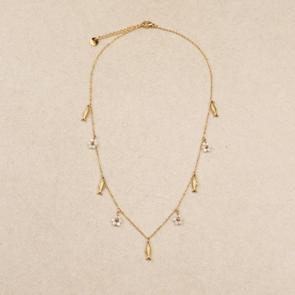 Collier Nélie Nacre Blanche