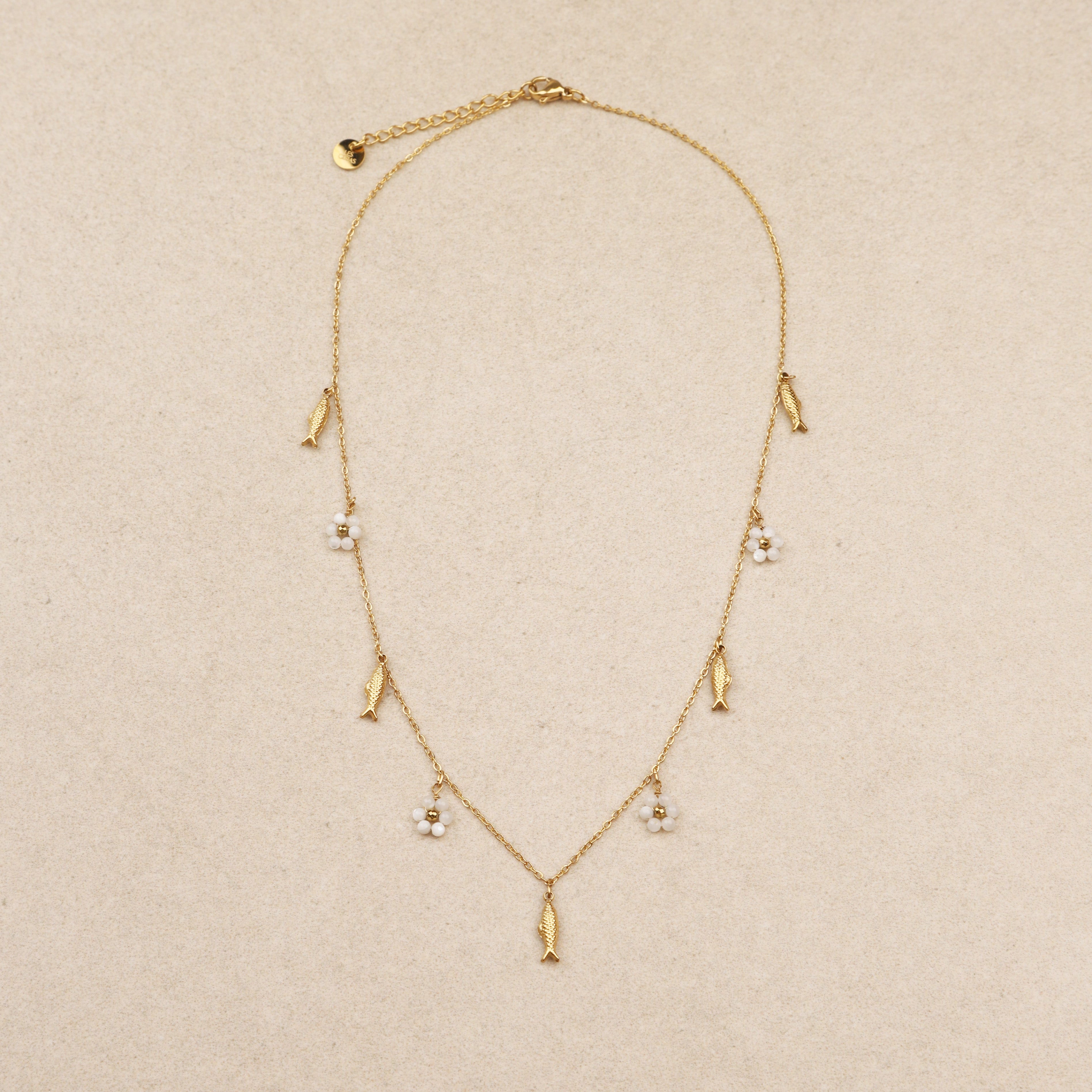 Collier Nélie Nacre Blanche
