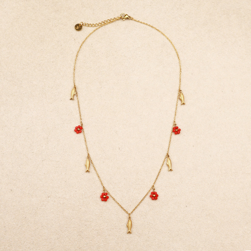 Collier Nélie Rouge