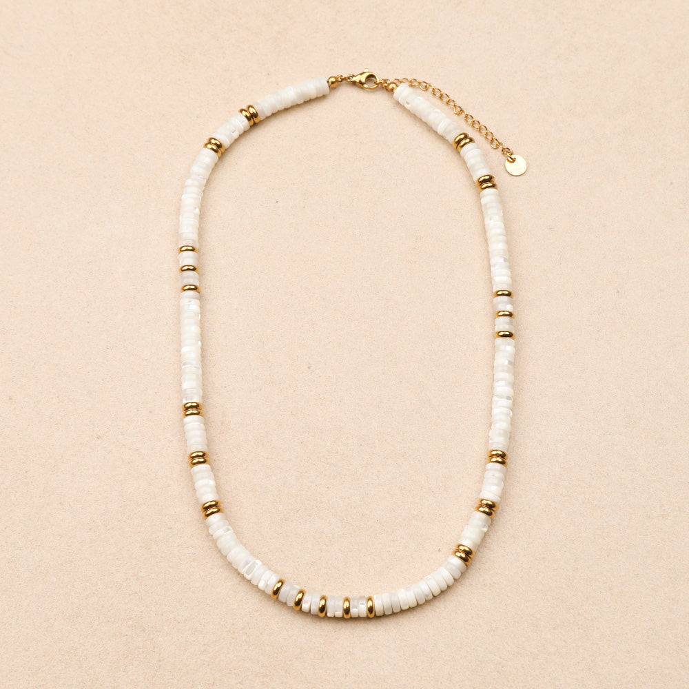 Collier Ashe Blanc - Pierre De Nacre