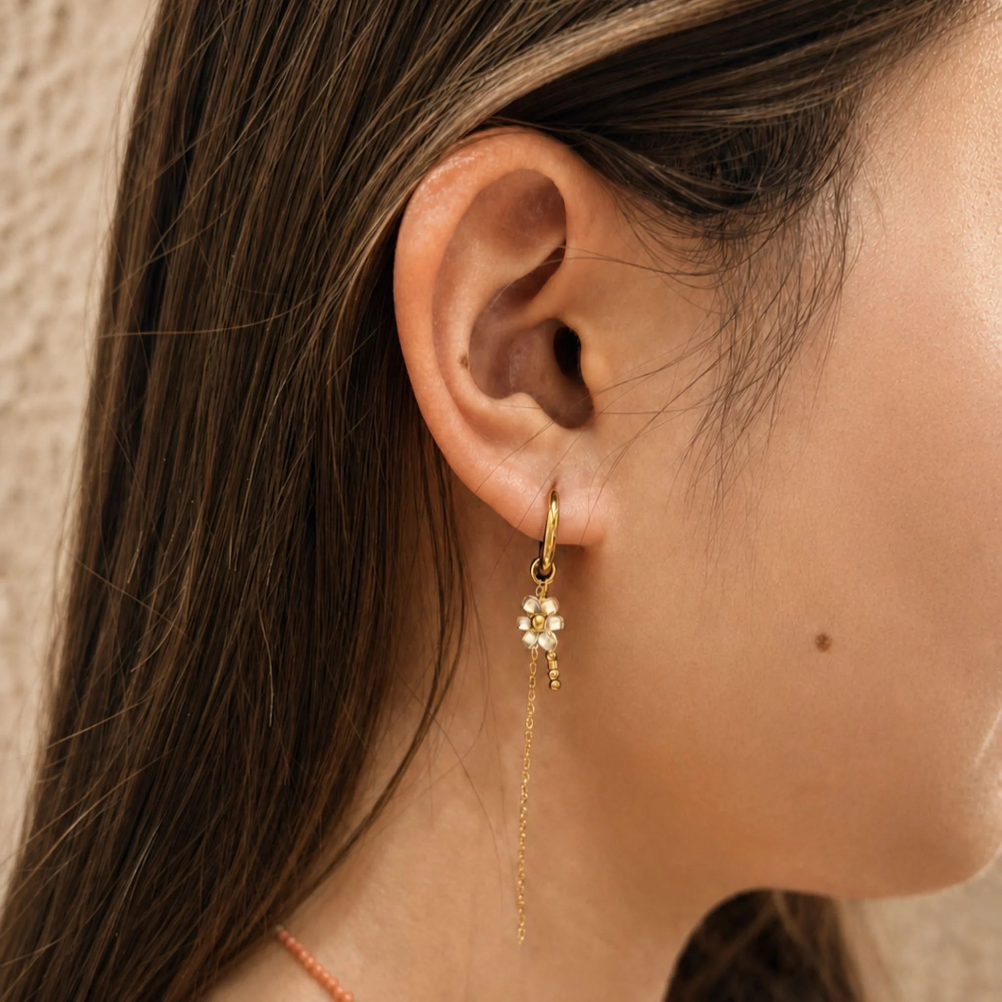 Boucles d’oreilles Orana Blanc