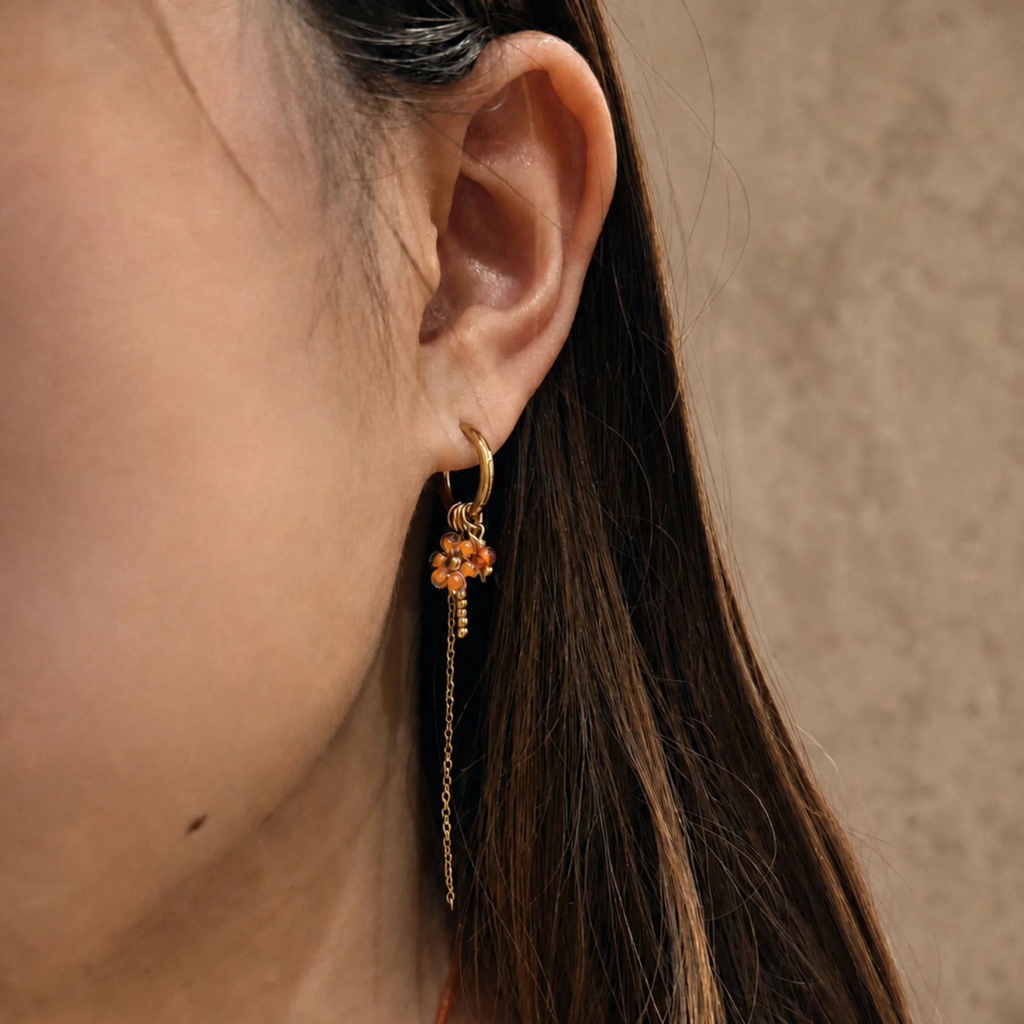 Boucles d’oreilles Orana Corail