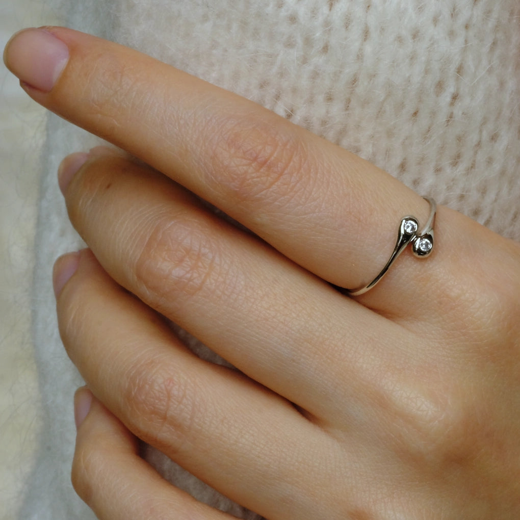 Bague Écume en Argent 925