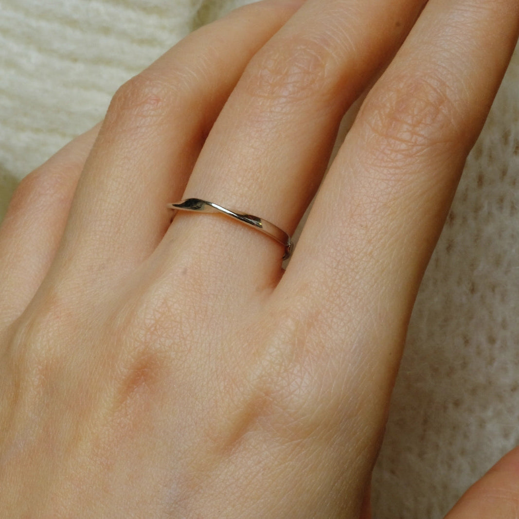 Bague Ondée en Argent 925