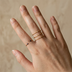 Bague Damaris plaqué or