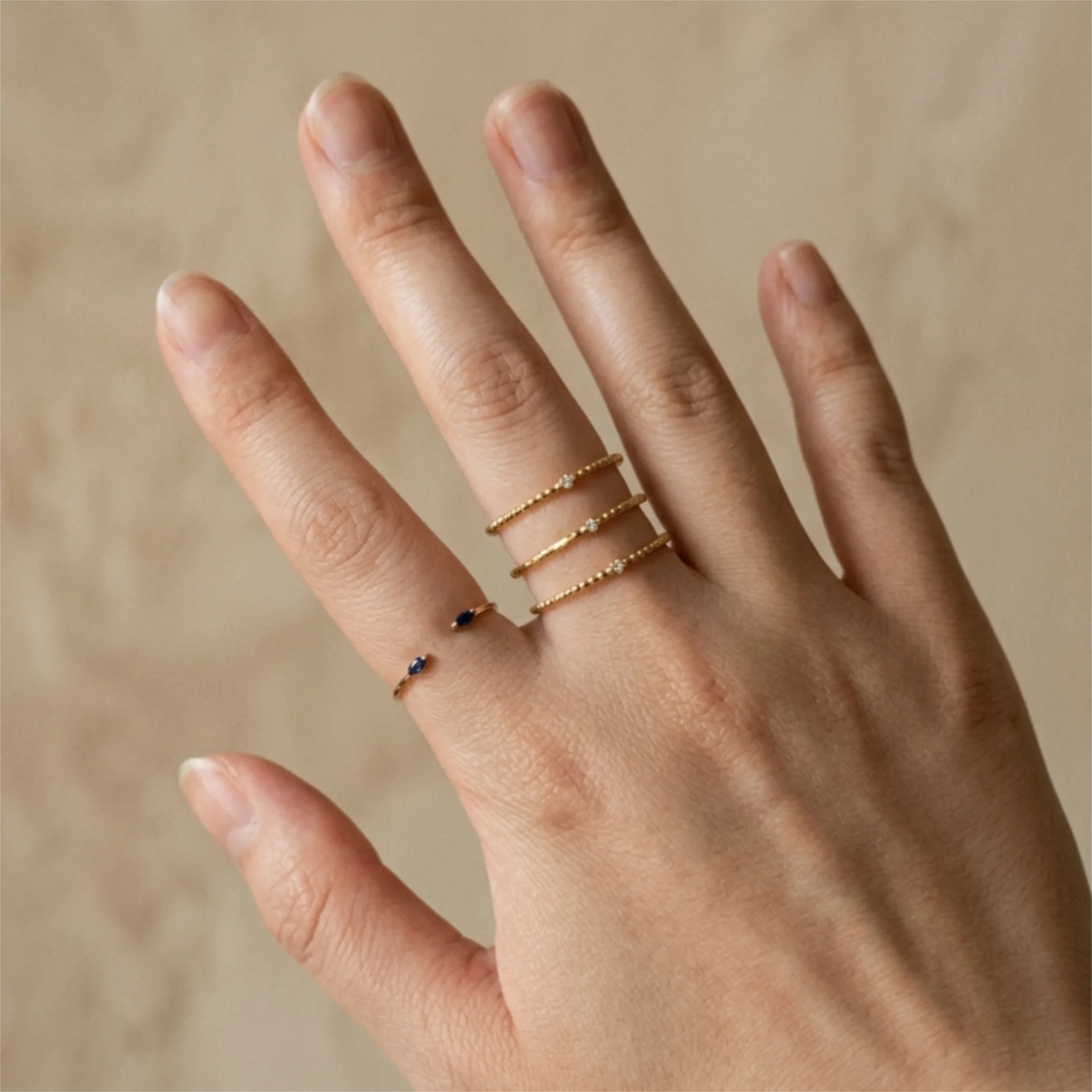 Xena ring gold plated