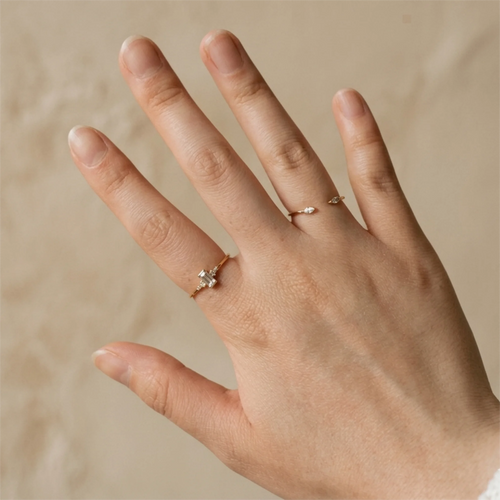 Bague Marquise plaqué or