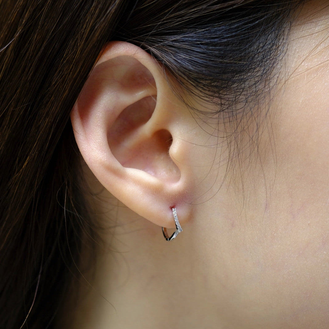 Boucles d'Oreilles Givre en Argent 925