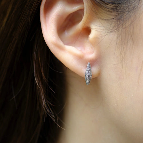 925 Sterling Silver Halo Earrings