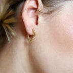 Hoop Earrings worn on a Model