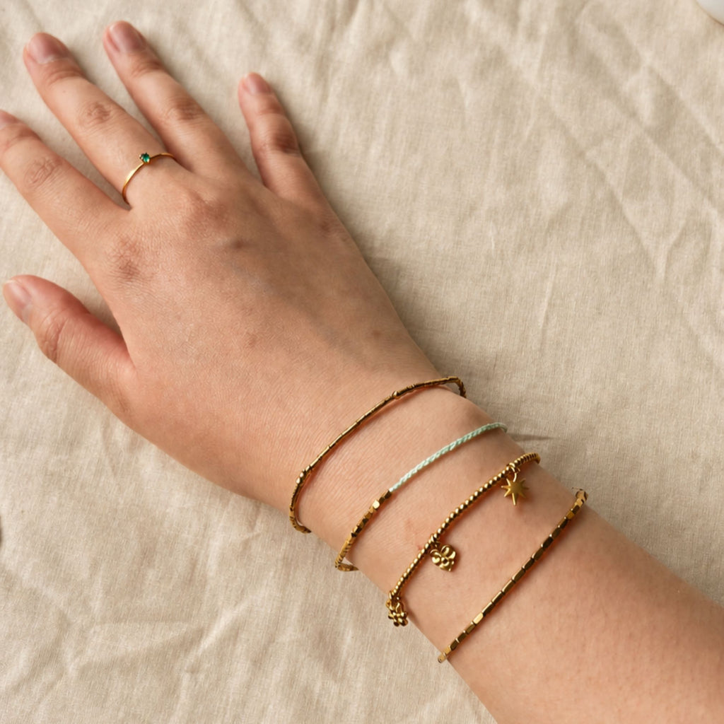 Bracelet Néréis vert d'eau