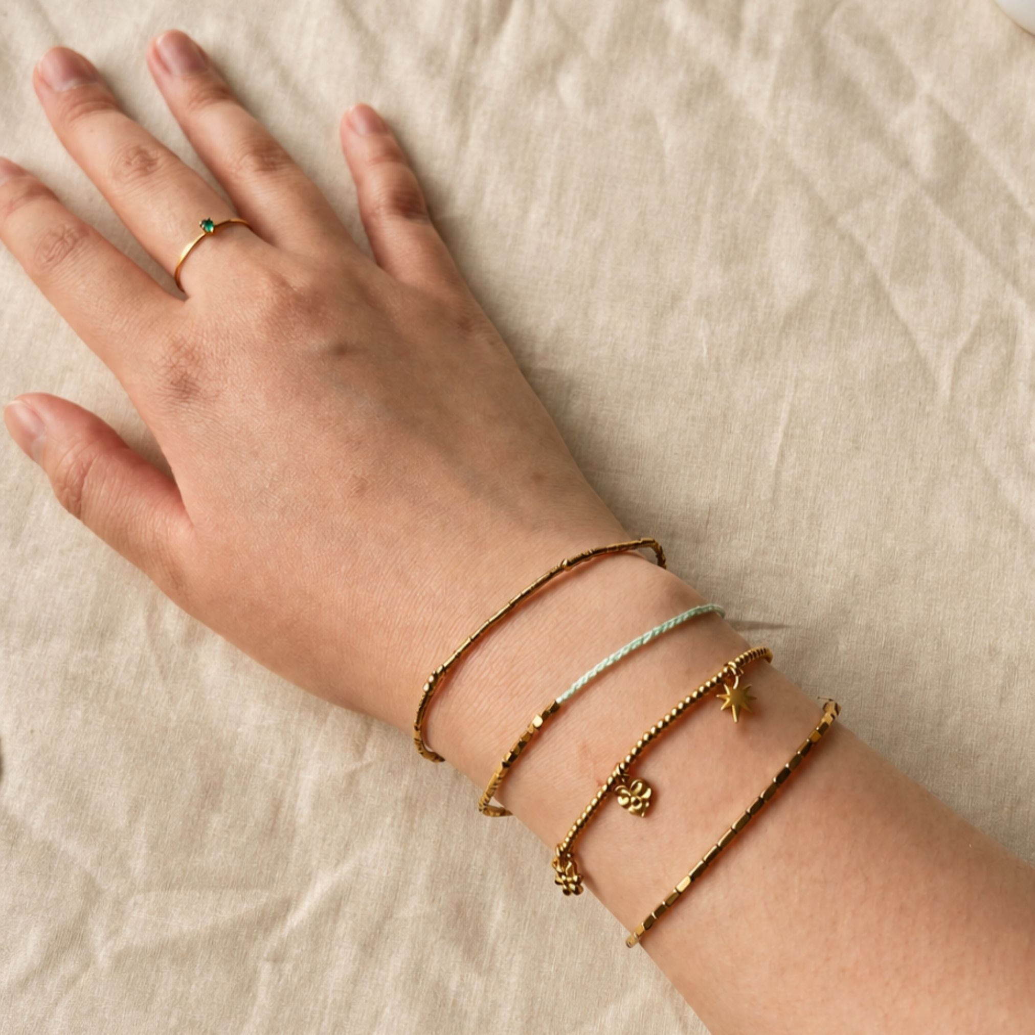 Bracelet Néréis vert d'eau