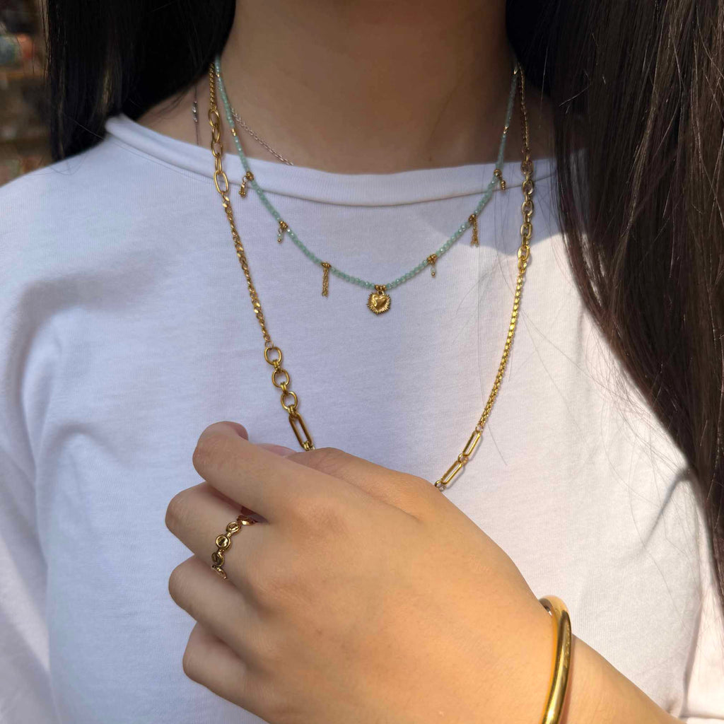 Ysalie Water Green Necklace
