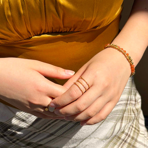 Bague Damaris plaqué or