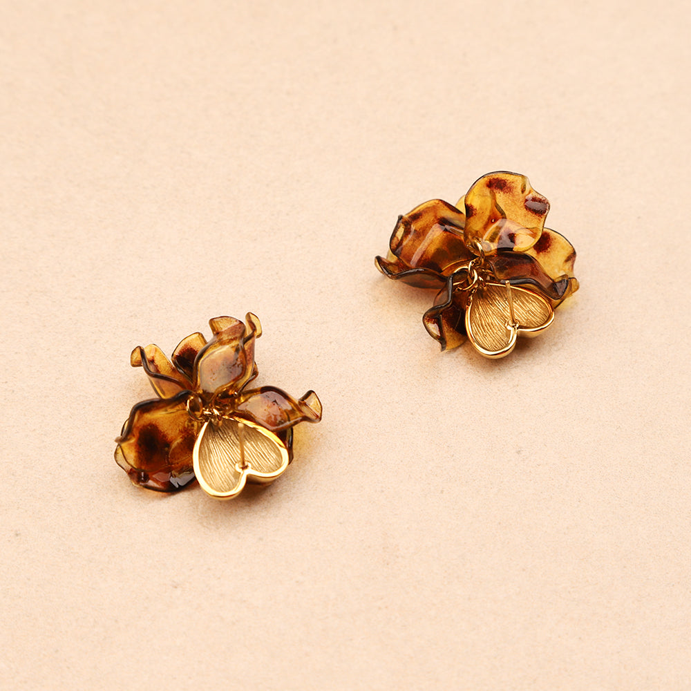 Boucles d’oreilles Lyséa Léopard