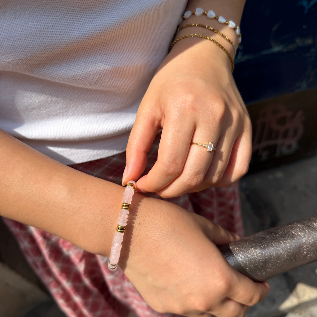 Bracelet Ashe Quartz rose
