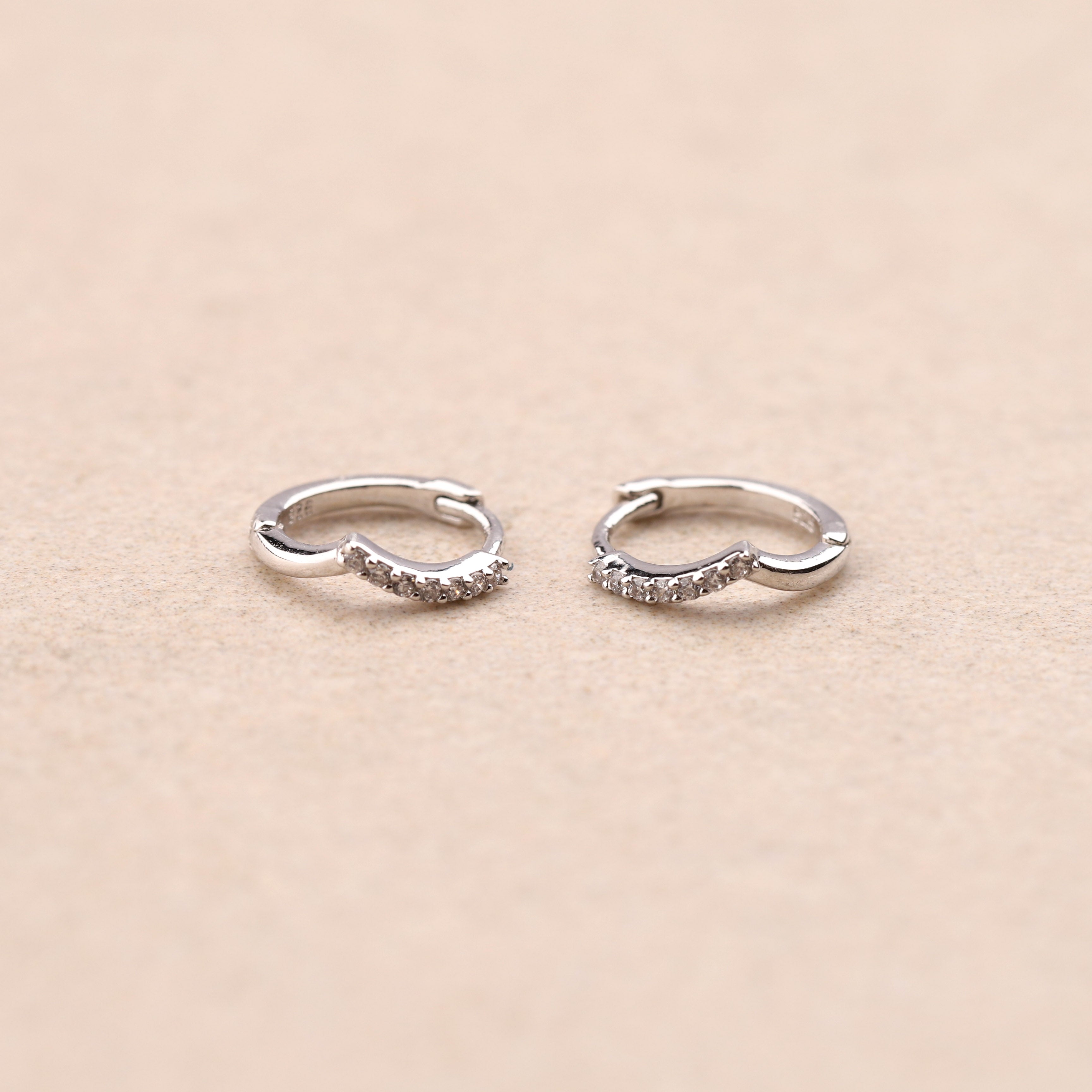 Boucles d'Oreilles Givre en Argent 925