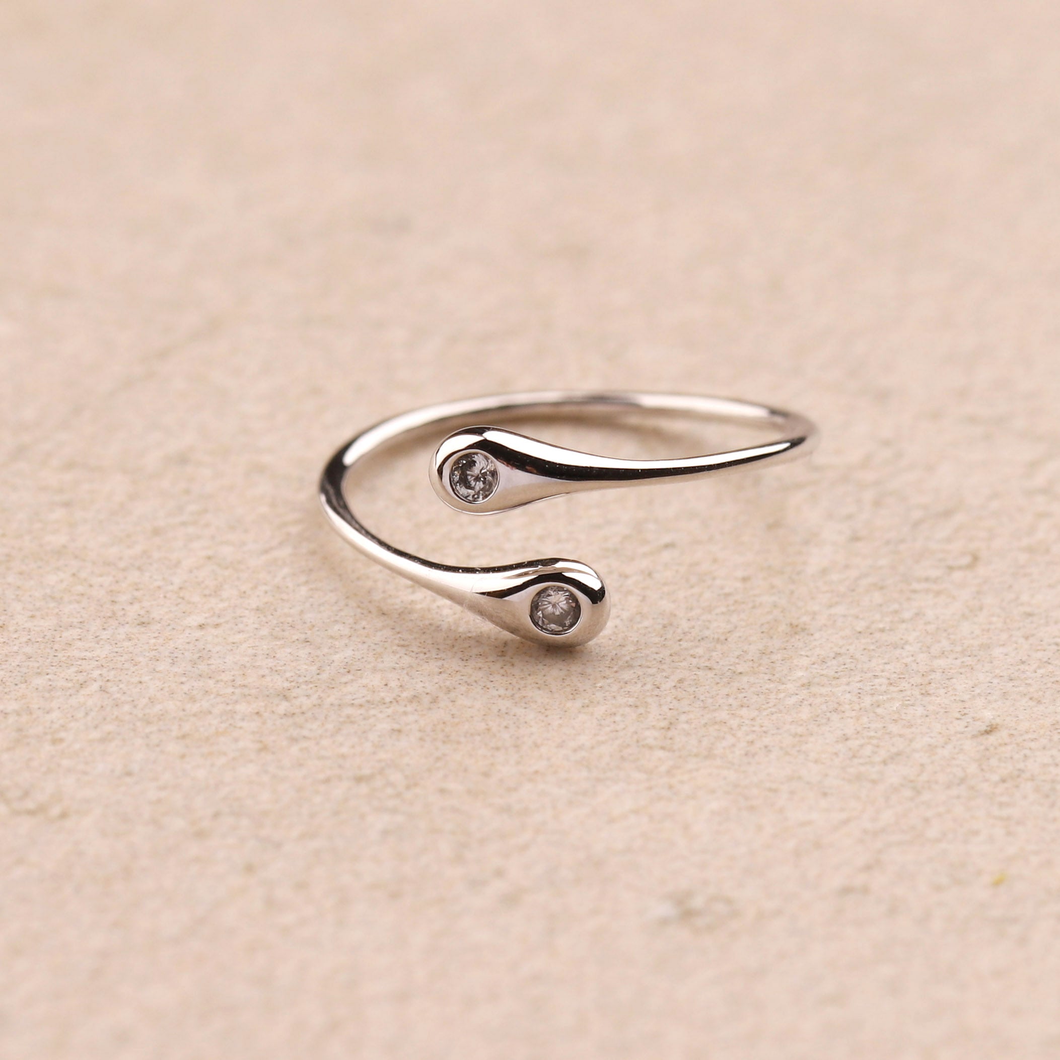 Bague Écume en Argent 925