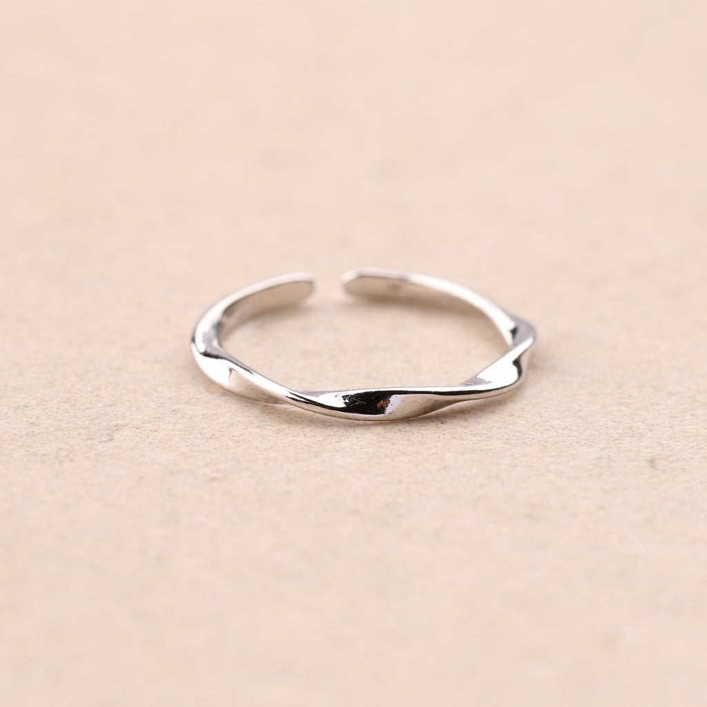 Bague Ondée en Argent 925