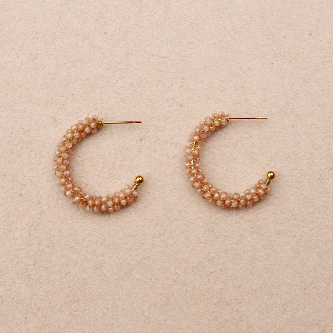 Boucles d'oreilles Céleste Rose