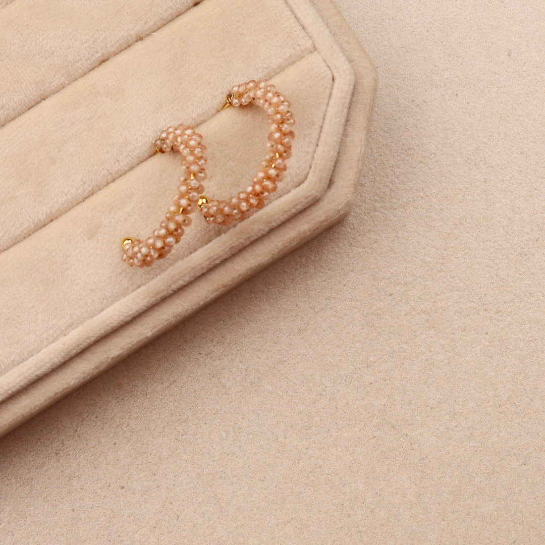 Boucles d'oreilles Céleste Rose